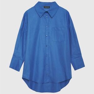 Anine Bing Blue Button Down Shirt